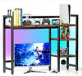 Multi-Color RGB Desk Organizer Shelf - Music Sync, 4-Tier Display