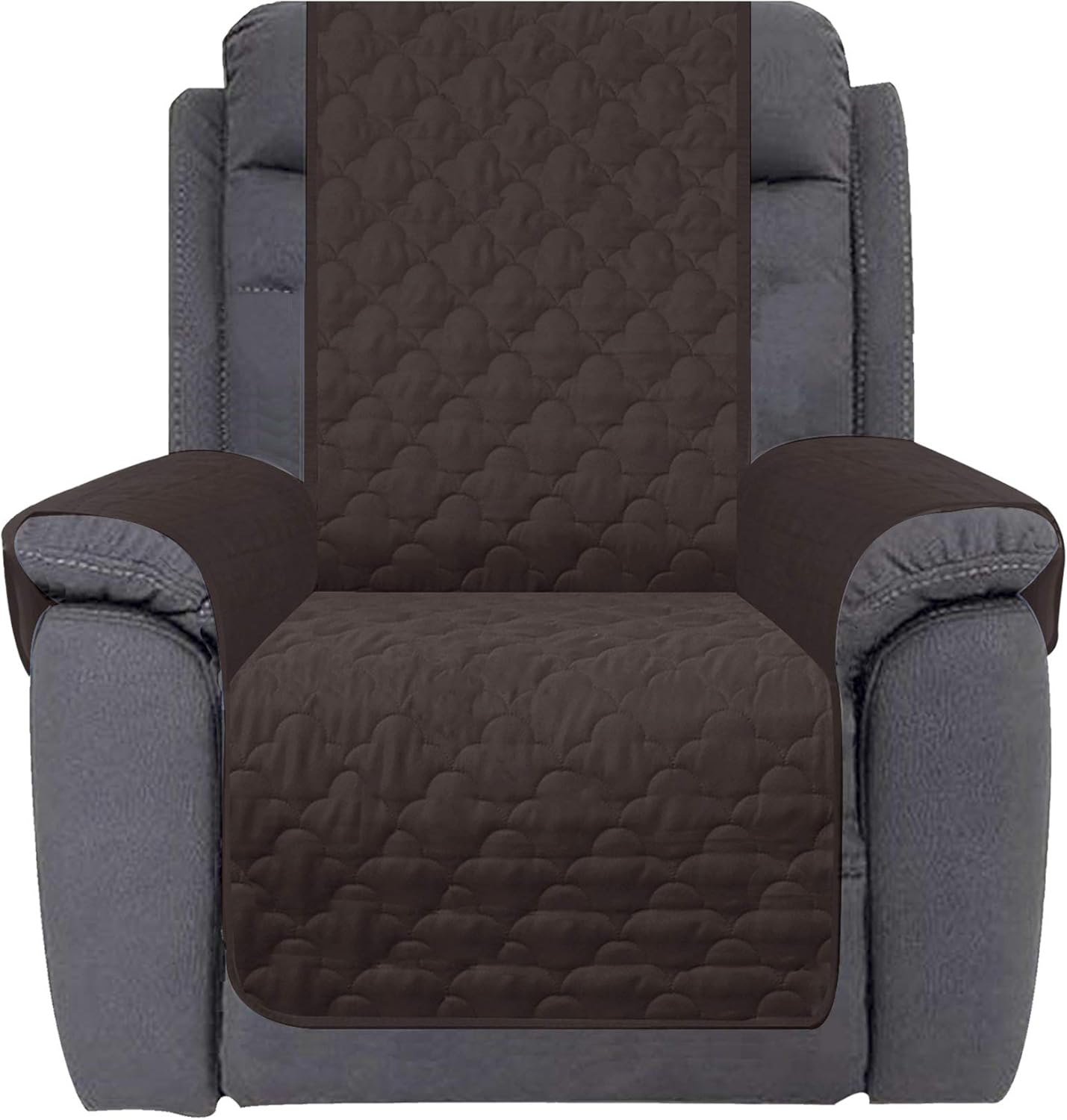 Stay-Put CHHKON Waterproof Loveseat Cover - Pet & Kid-Friendly (Chocolate)