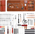Leather Working Tools Kit 92 PCS Leathercraft Tools - Complete Starter