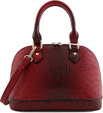 Zip-Around Saffiano Classic Dome Satchel for Stylish Women