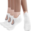 Non Slip Yoga Socks for Women - 3 Pairs Grips Pilates Socks for Studio