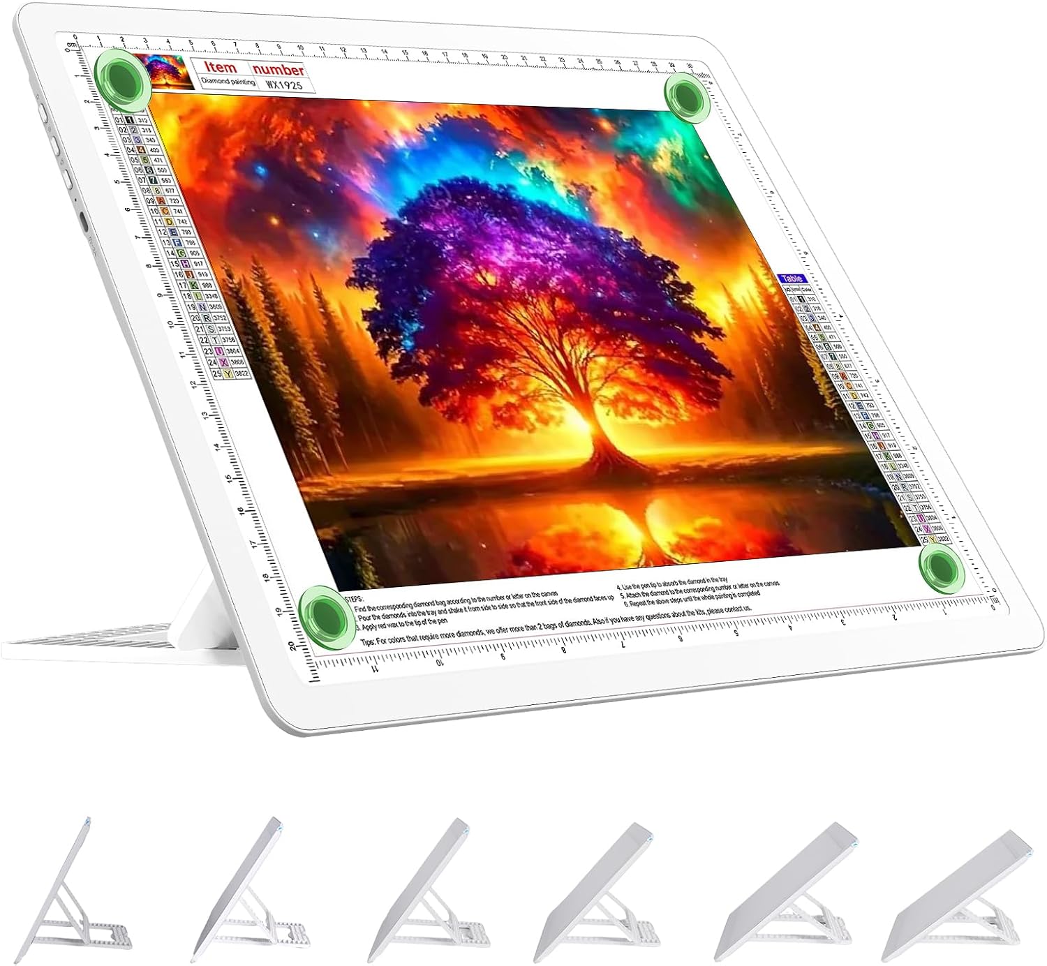 TOHETO Rechargeable A4 Light Board: Bright Magnetic Light Pad