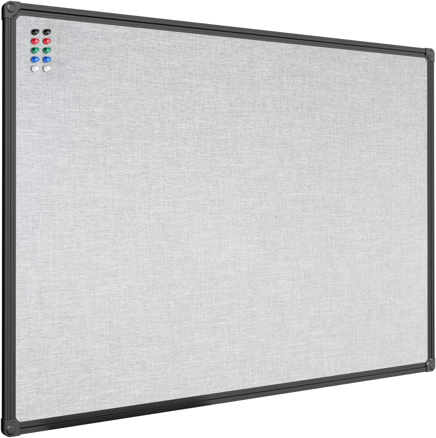 JILoffice Cork Linen Bulletin Board 36 X 24 Inch for Home Use