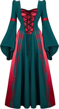 Renaissance Long Dress for Women - Medieval Costume Gown
