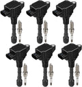 UF550 Ignition Coil Pack and 1406 Spark Plugs Set of 6 - Reliable V6