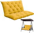 Porch Swing Cushion 40x40 in Yellow - 5 in Thick Waterproof Comfort