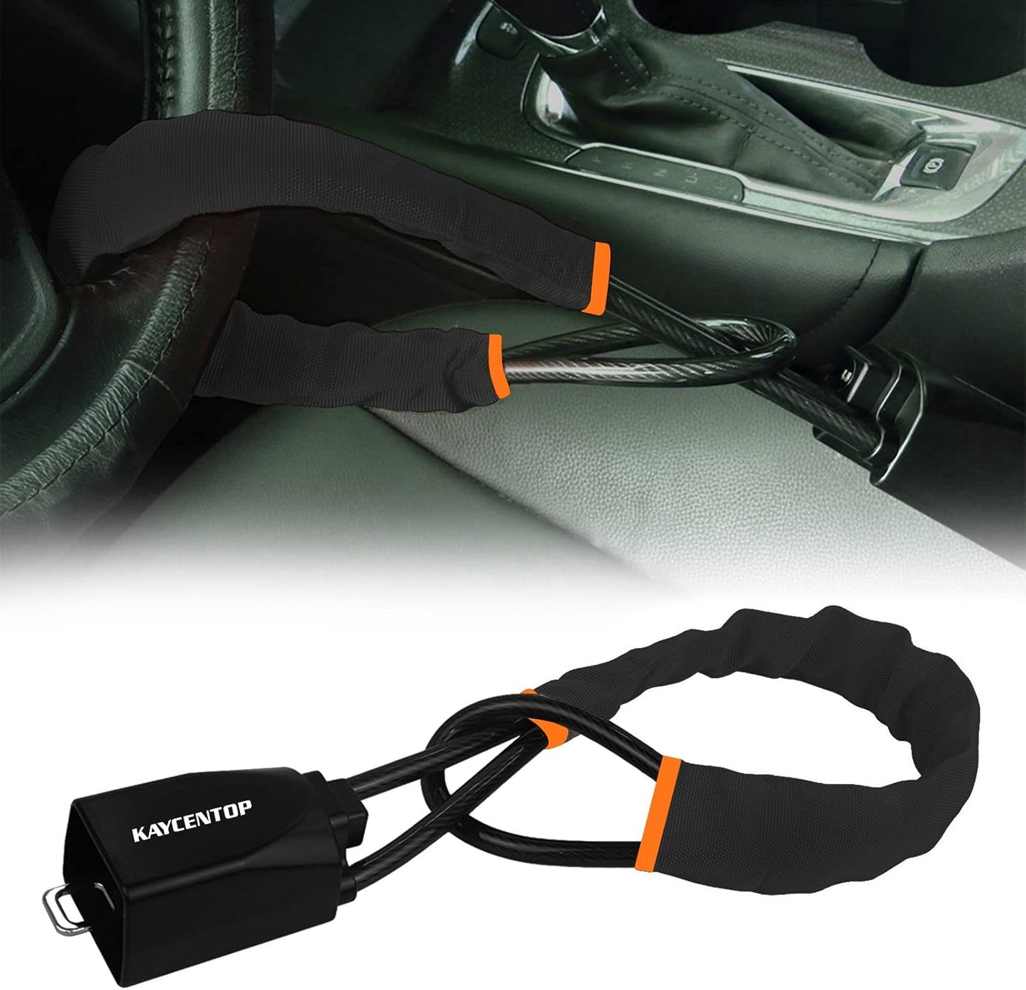 KAYCENTOP Car Steering Wheel Lock - Anti-Theft Device for Vehicles
