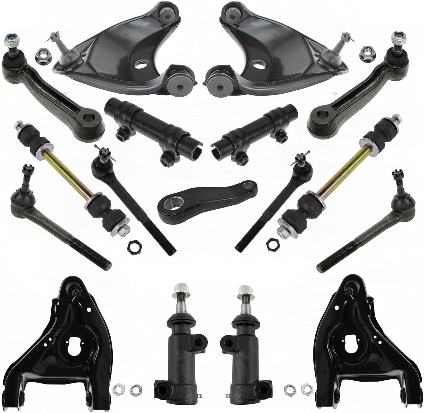 TRQ Front Steering & Suspension Kit for Chevrolet GMC Vehicles