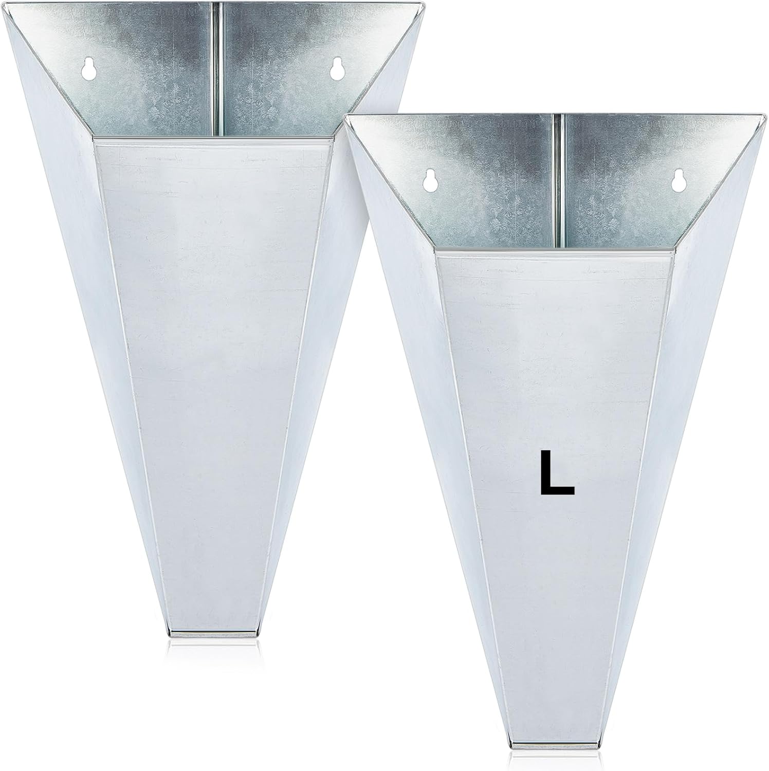 Mumufy Large Galvanized Steel Poultry Restraining Cones for Butchering