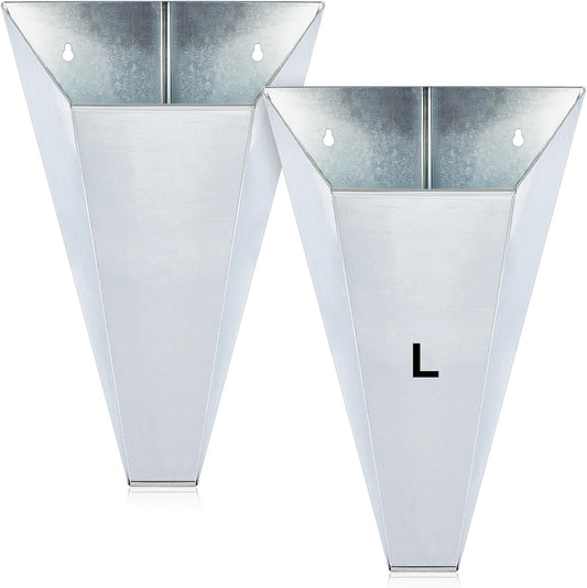 Mumufy Large Galvanized Steel Poultry Restraining Cones for Butchering
