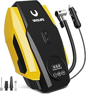 VacLife Tire Inflator Portable Air Compressor for Car Tires