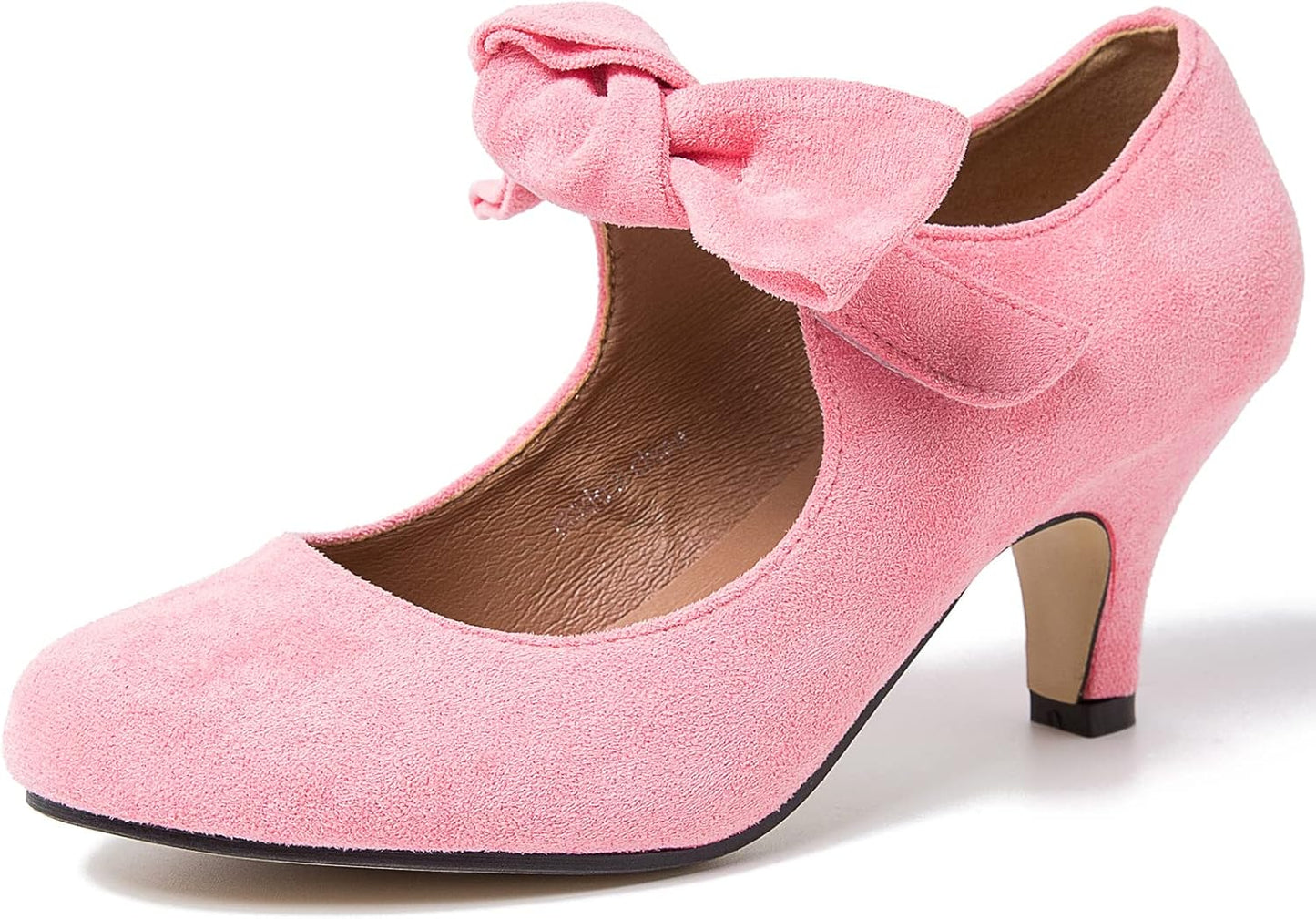 Stylish Bow Heels for Women - Mary Jane Kitten Heel Pumps