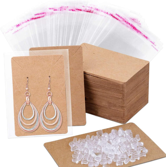 Organize & Showcase: Earring Display Kit - 100 Pcs