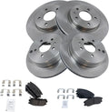 Front & Rear Brake Pad and Rotor Kit for 2007-15 Equinox/Captiva
