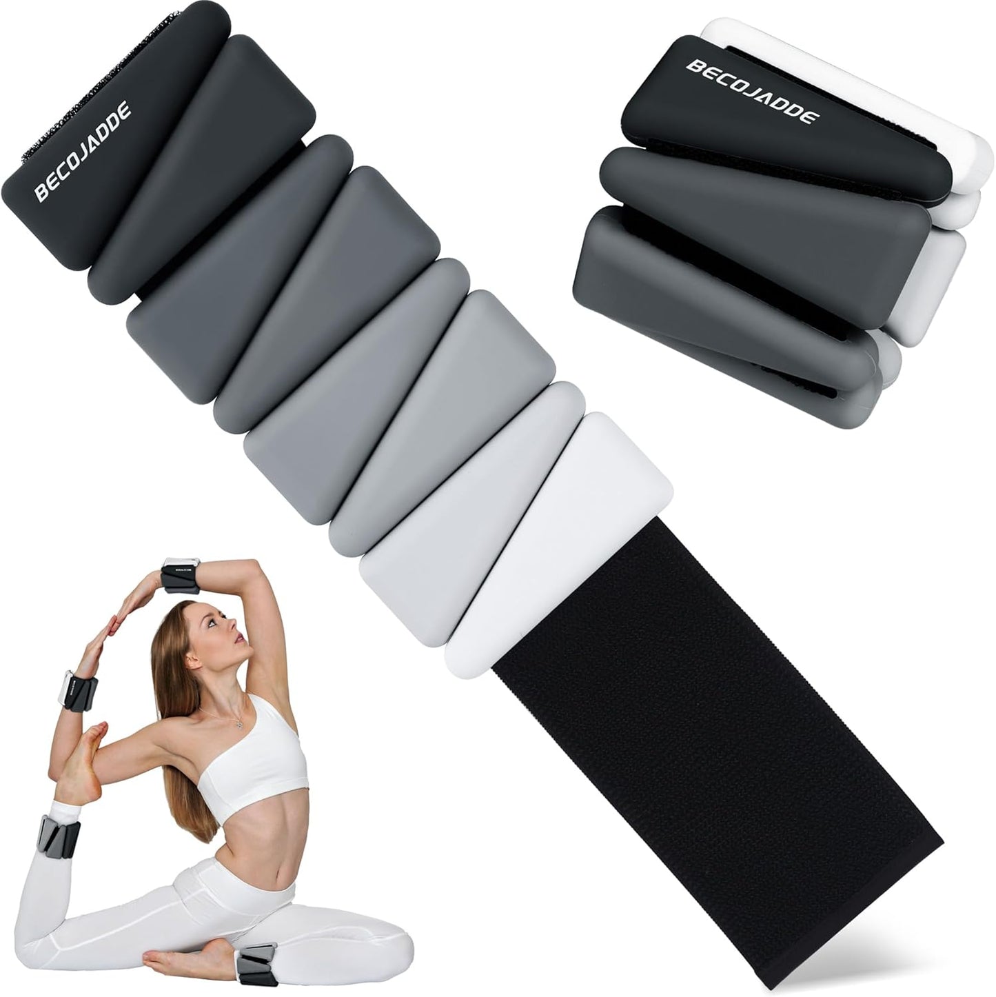 Adjustable Ankle Weights for Women - Stylish 2 lbs Set