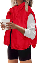 Womens Puffer Vest Sleeveless Zip Up Lightweight Warm - Versatile