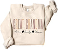 Personalized Grandma Sweatshirt - Custom Mom Shirt With Kids' Names
