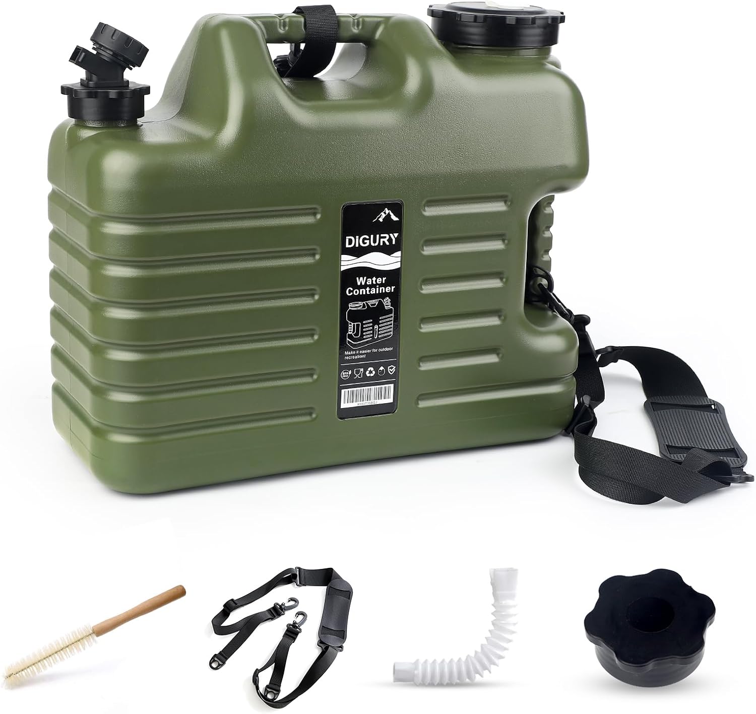 5 Gallon Water Jug by Digury - Portable BPA Free Container