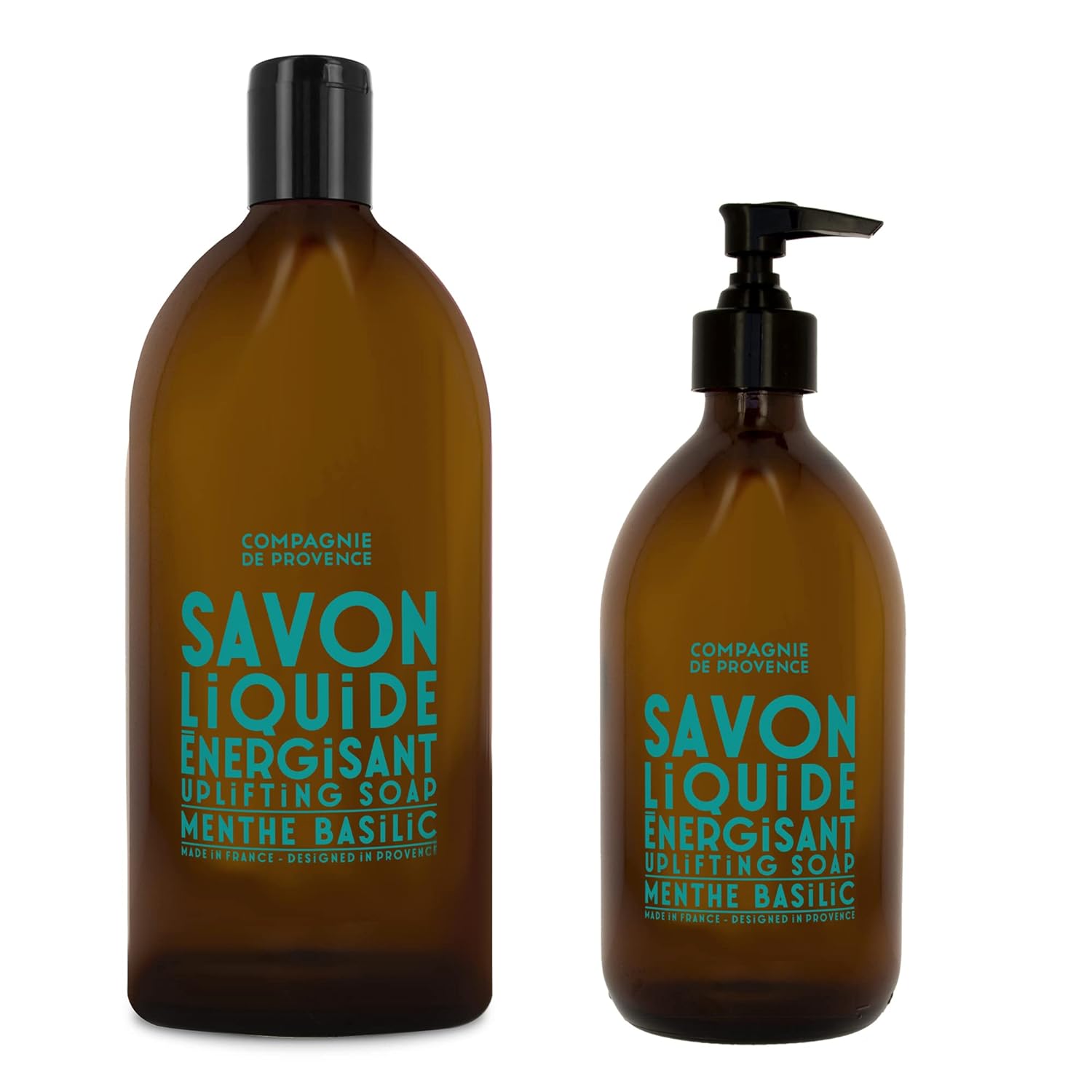 Compagnie de Provence Savon de Marseille Liquid Soap, Mint Basil