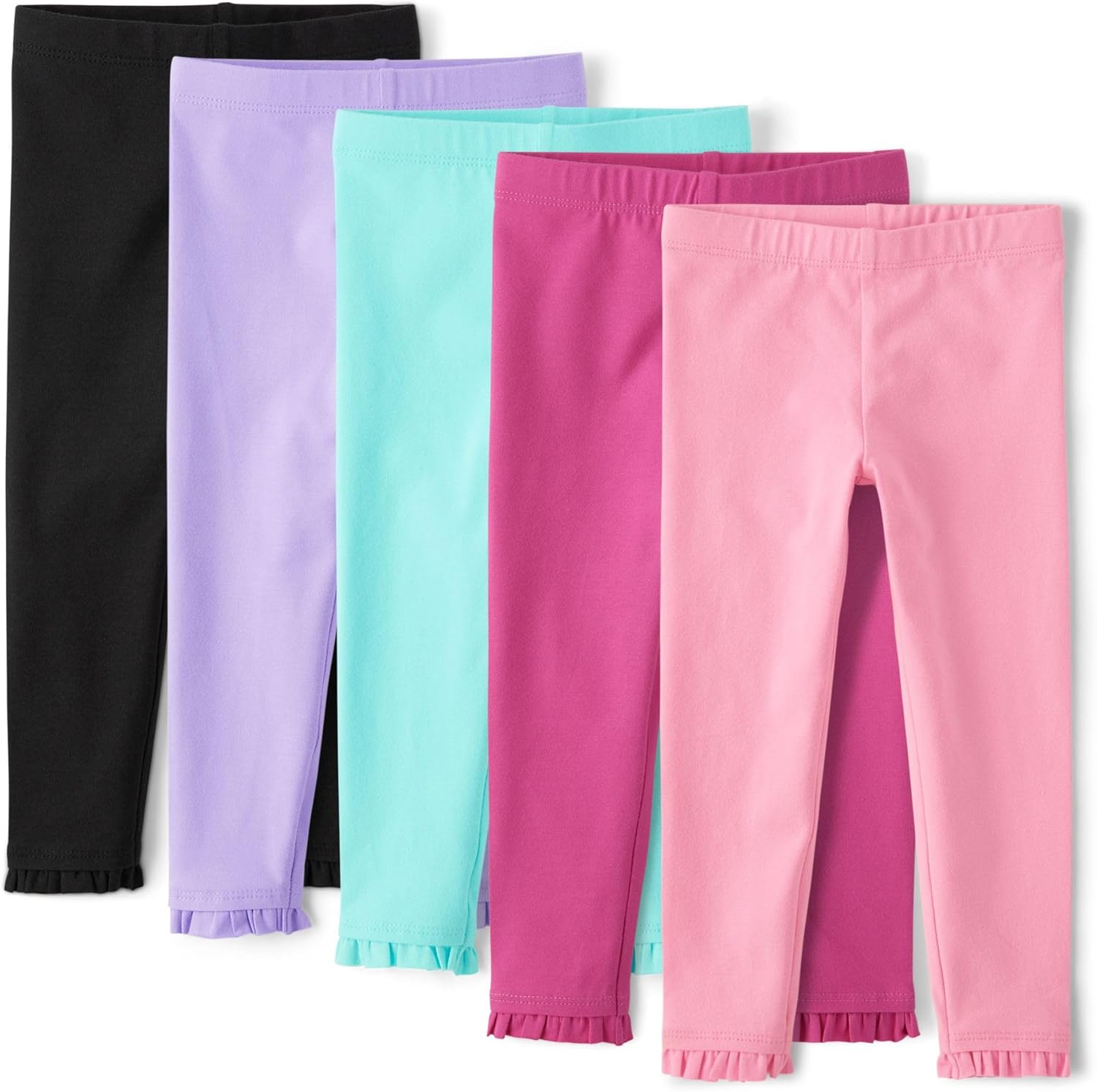Toddler Assorted Solid Leggings Multipacks for Comfort and Style