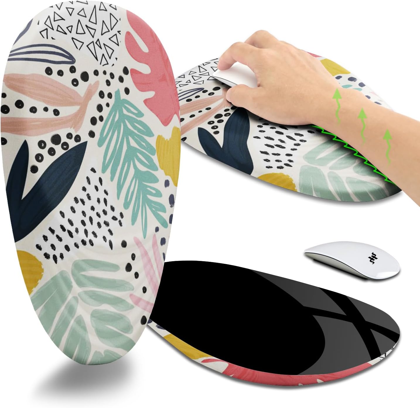 Hokafenle Ergonomic Memory Foam Mousepad - Pain Relief & Comfort