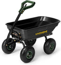 VIVOHOME 4 Cu.Ft Wheelbarrow Garden Cart for Heavy Duty Use
