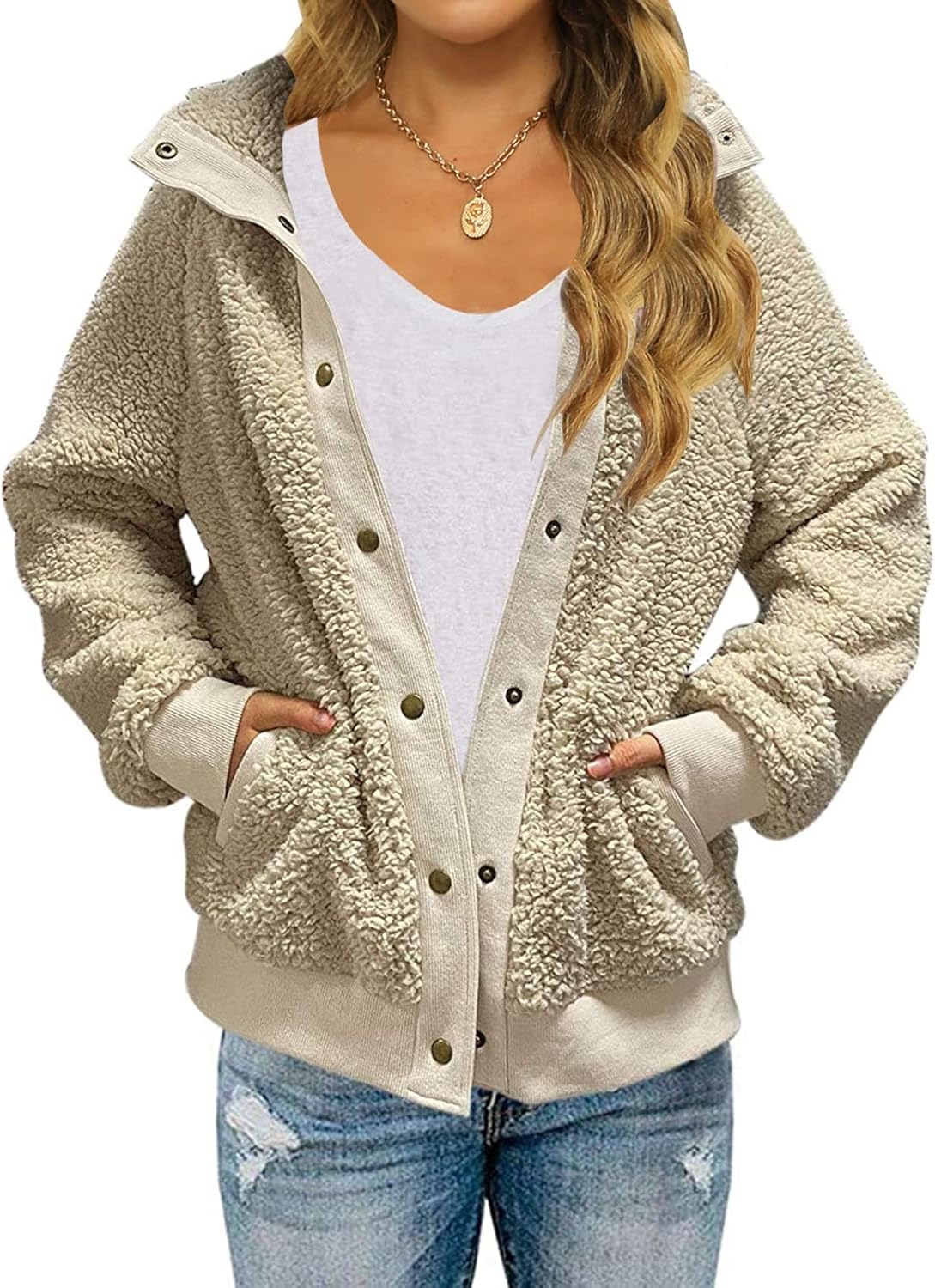 MEROKEETY Women's Winter Long Sleeve Sherpa Jacket Coat Review