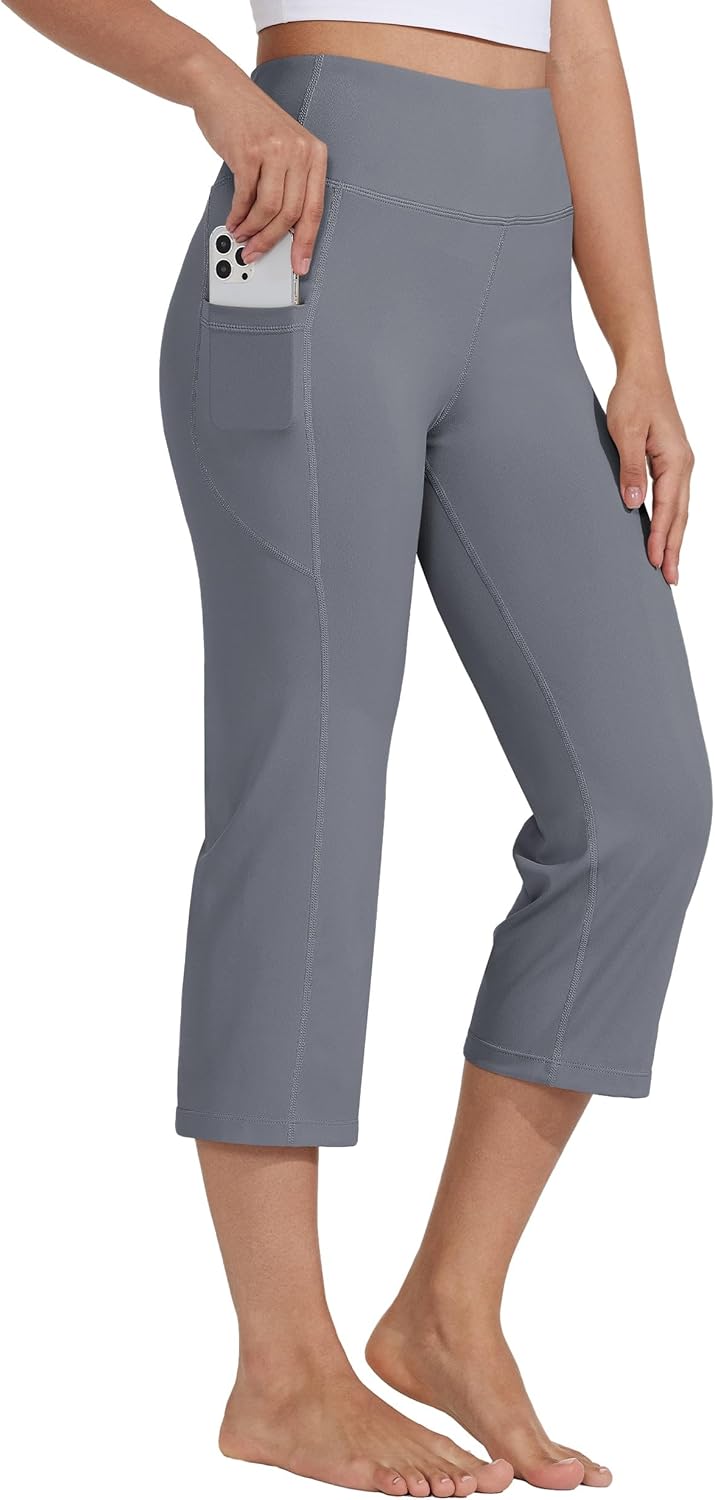Willit Women's Yoga Capris Pants for Comfortable Athletic Wear