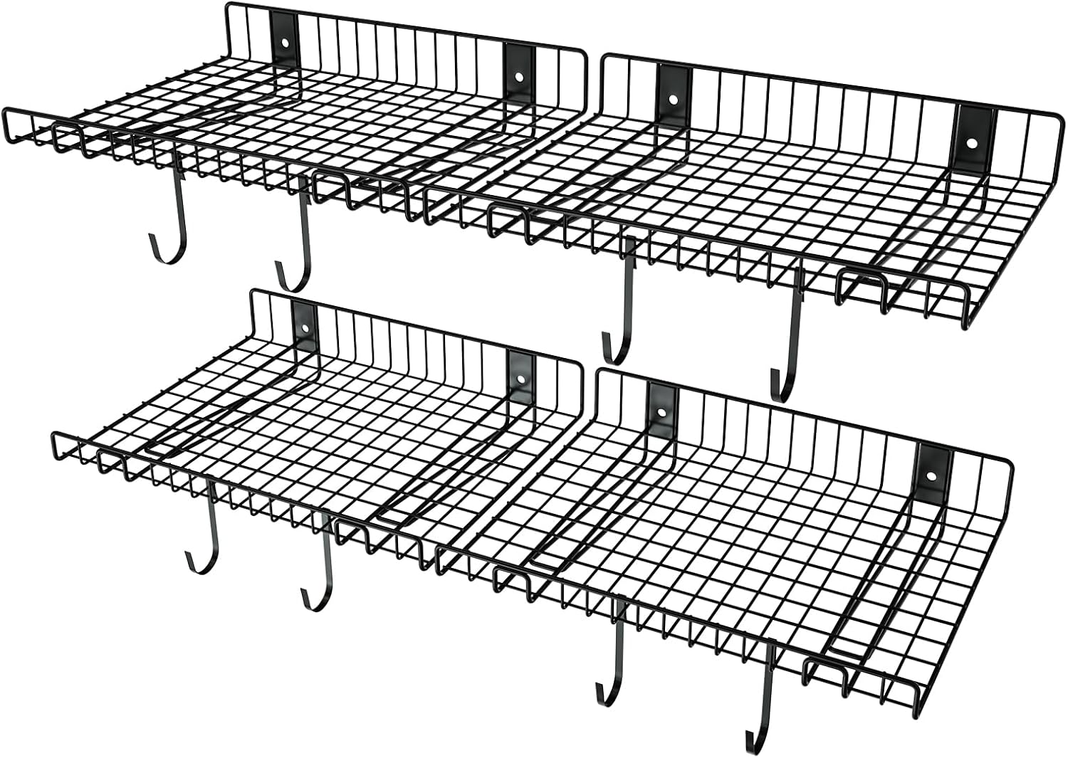 Heavy Duty Metal Wall Shelf for Garage Storage and Organization