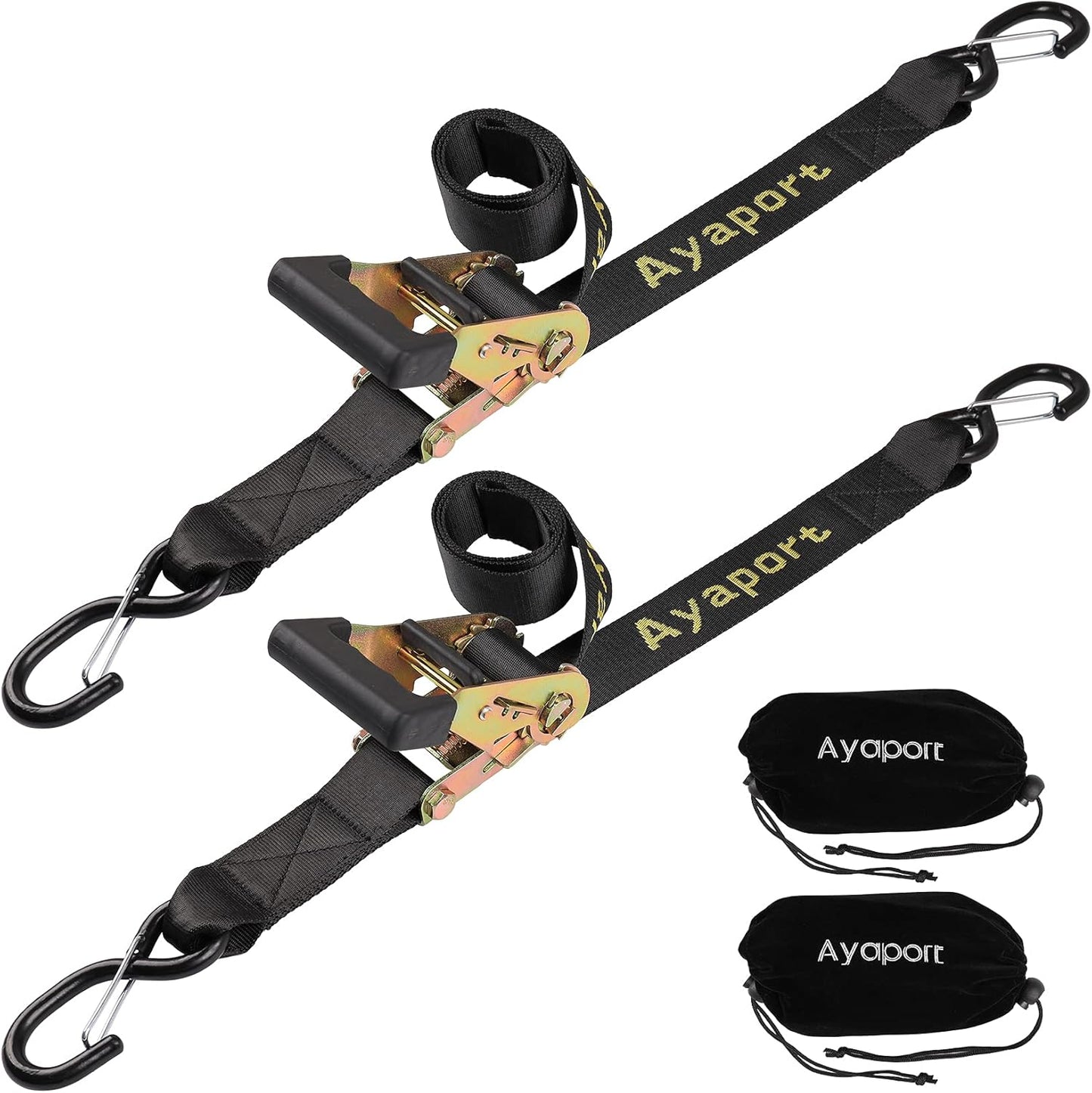 Ayaport Boat Trailer Tie Down Straps - Heavy Duty 5000lbs