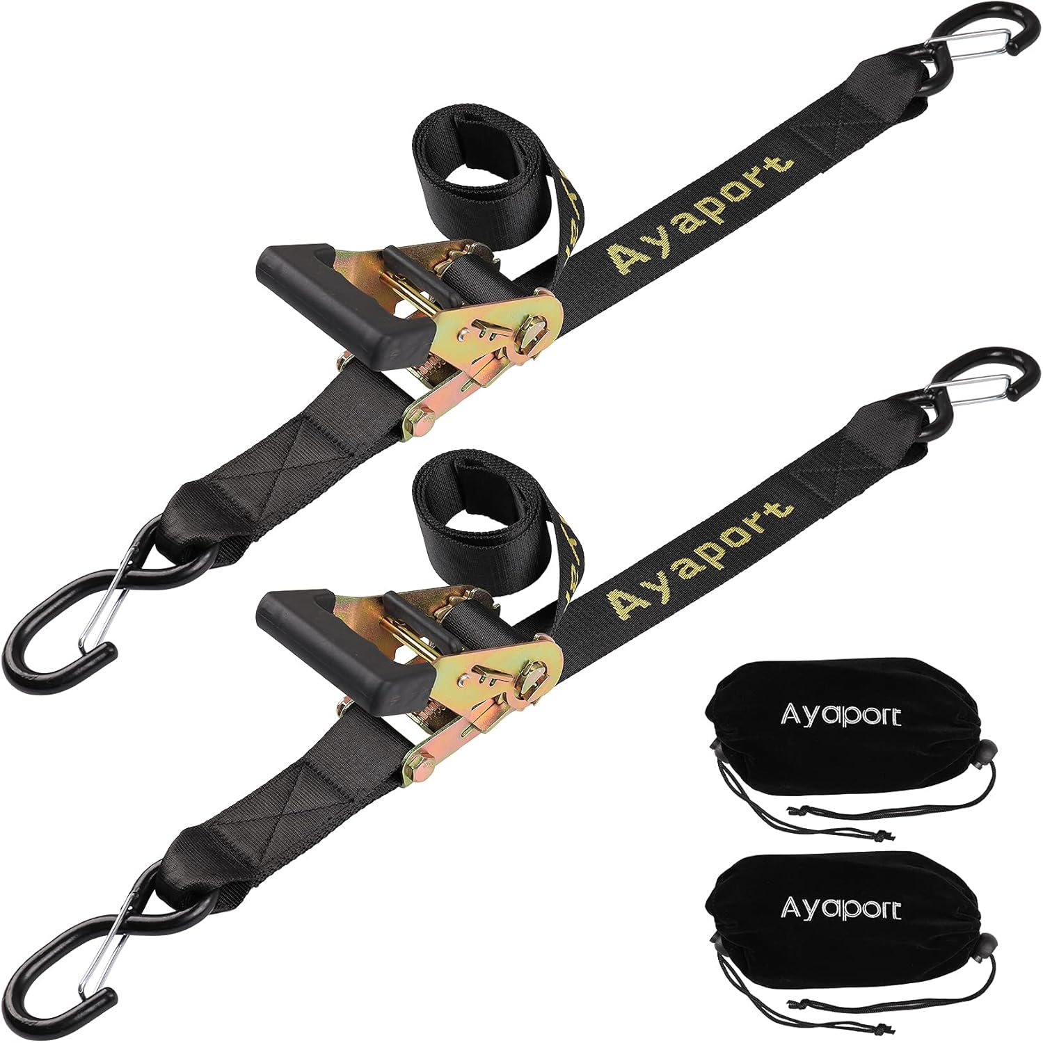 Ayaport Boat Trailer Tie Down Straps - Heavy Duty 5000lbs