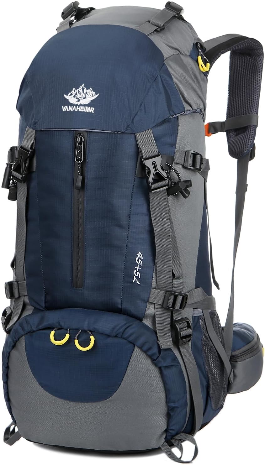 50L Hiking Backpack for Men with Rain Cover - Lightweight Travel