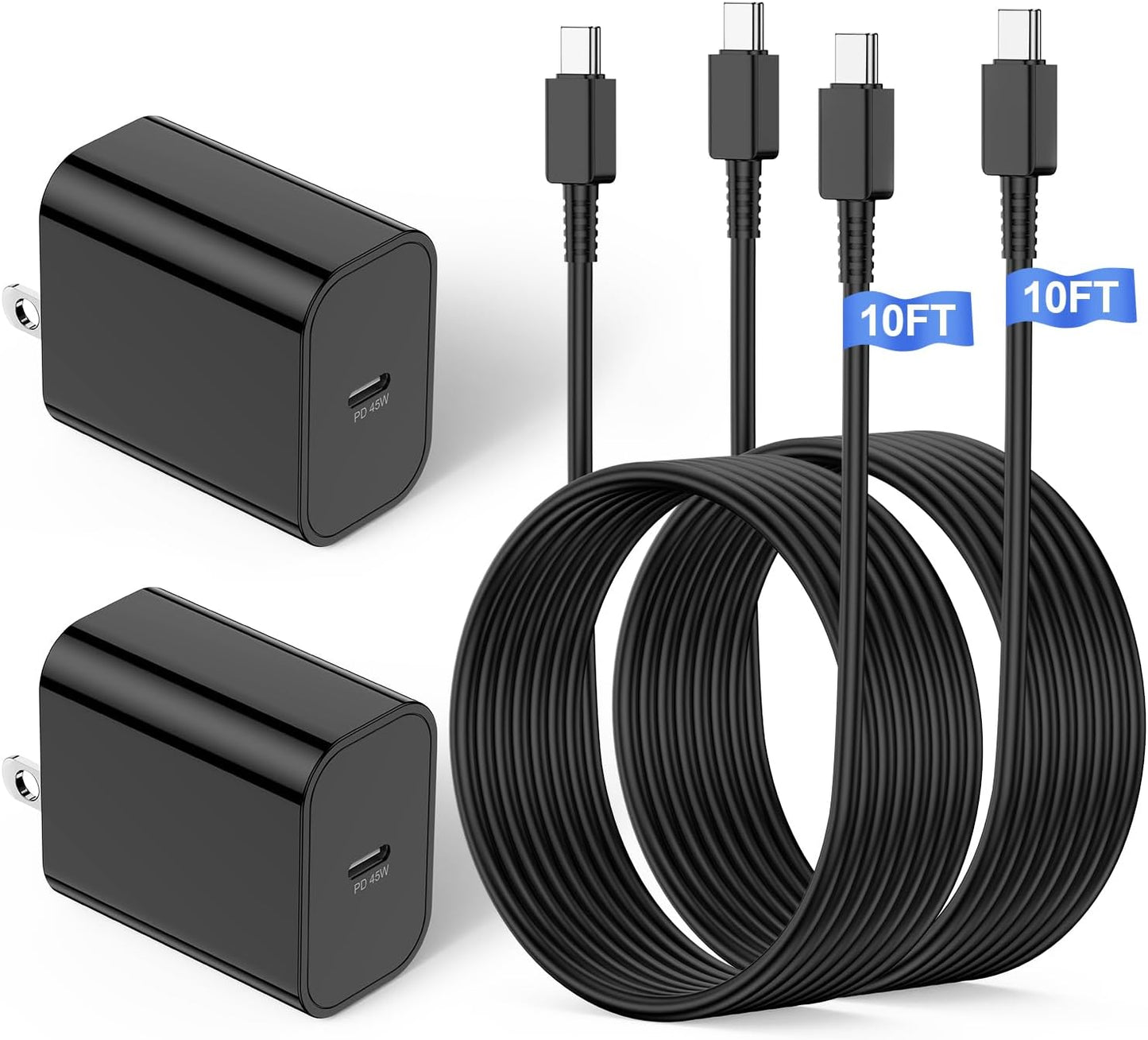 Super Fast 45W Samsung Charger Bundle - 2Pack