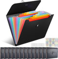14 PCS Office Accordion File Organizer - 13 Pocket Expanding Folder
