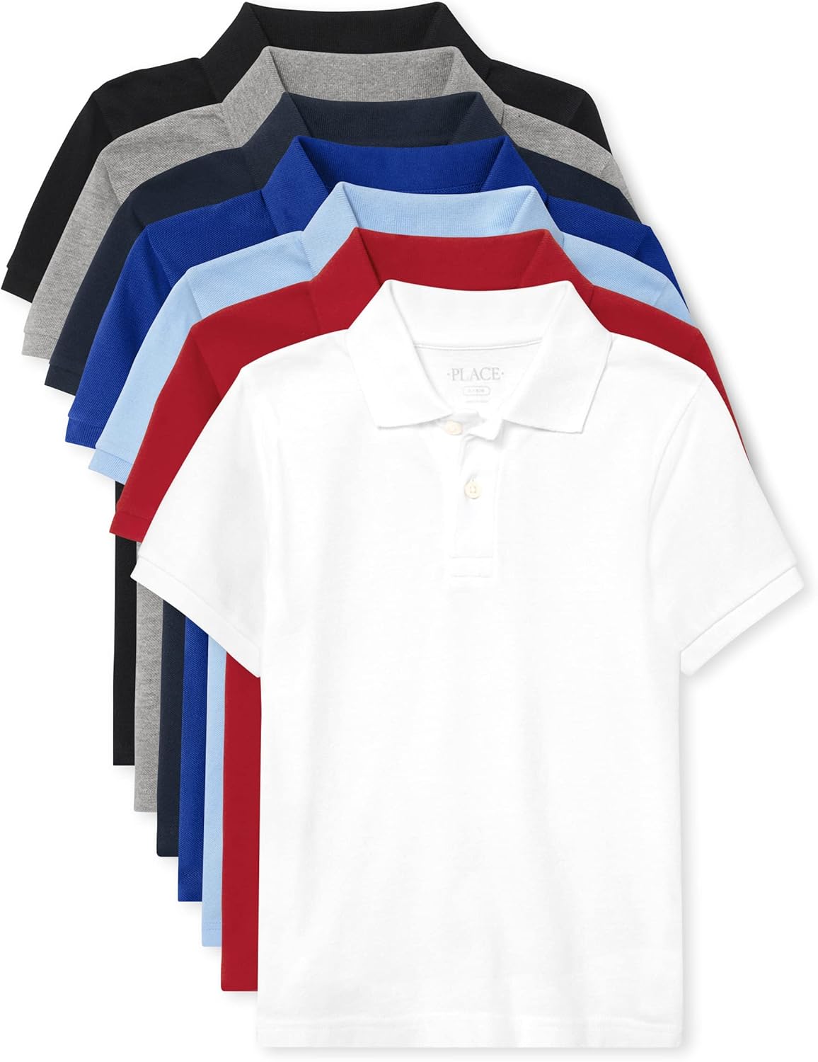 Boys Multipack Short Sleeve Pique Polo for Everyday Style