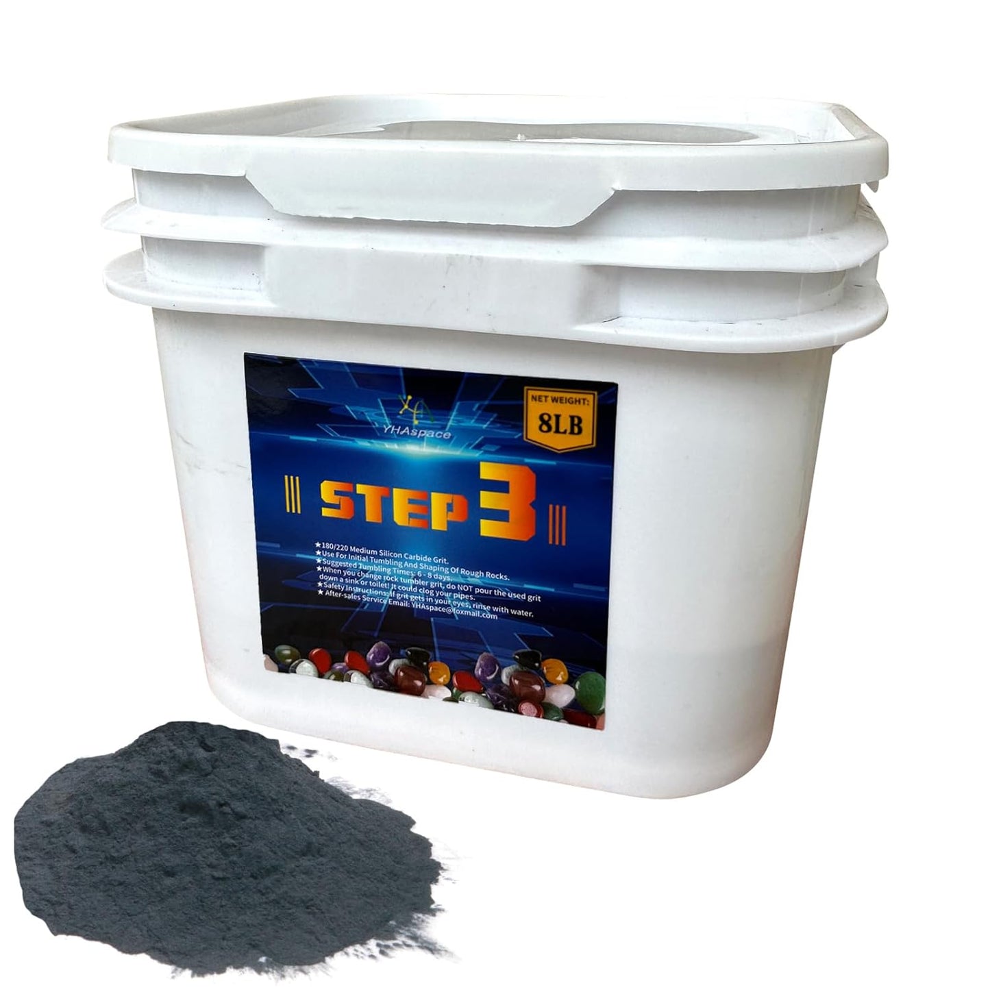 8 lbs Tumbler Media Grit for Rock Polishing and Tumbling