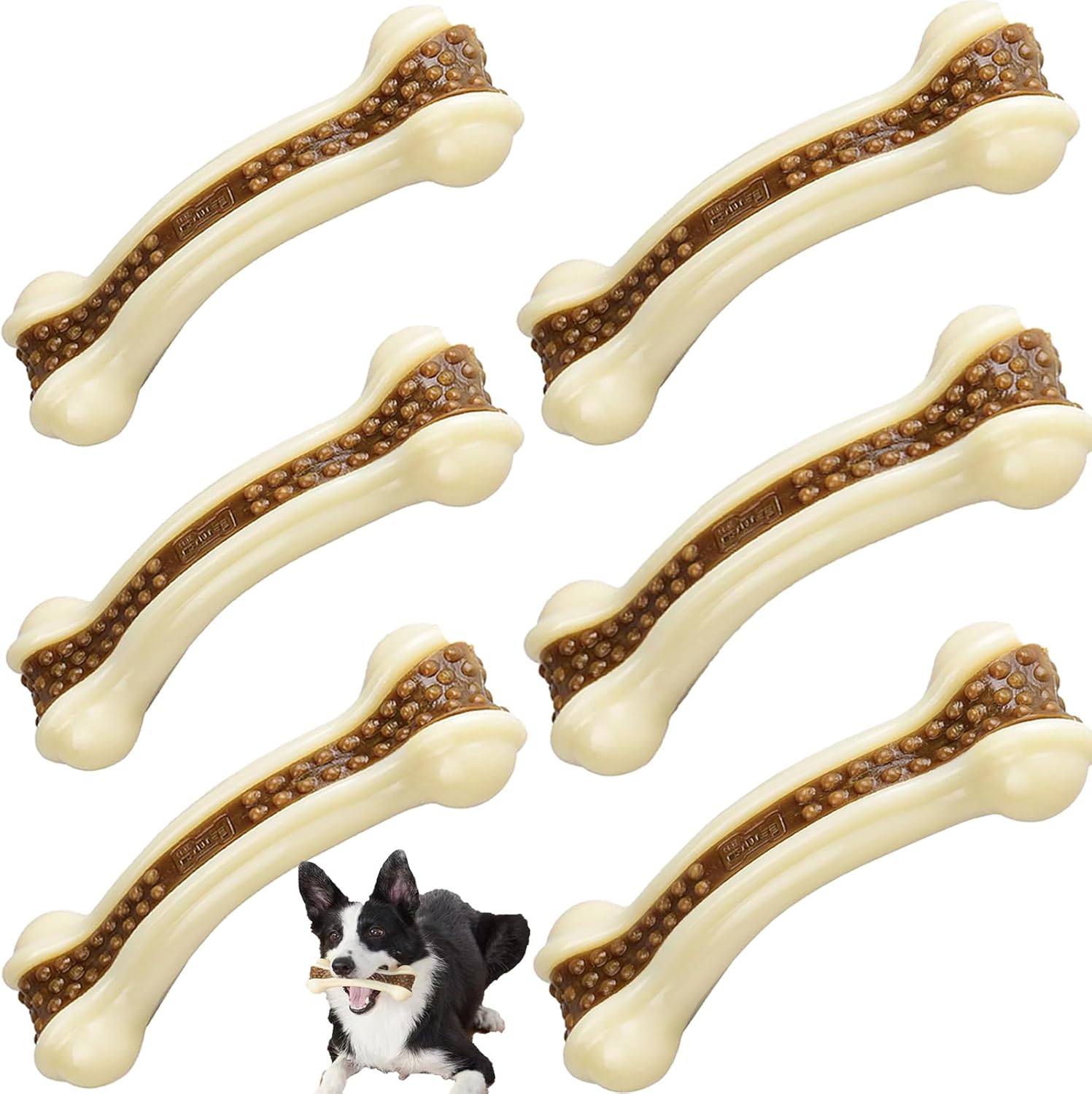 Indestructible Dog Bones Chew Toys for Aggressive Chewers