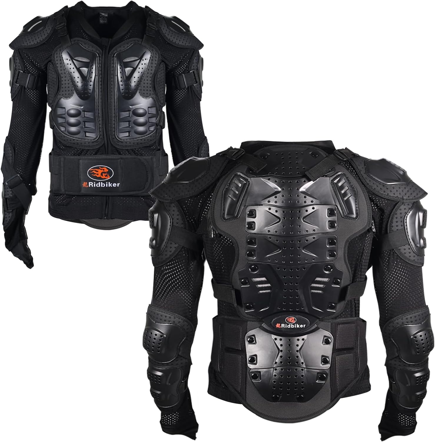 RIDBIKER Motorcycle Jacket with Full Body Armor for Men