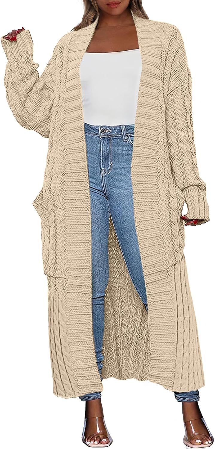 Caracilia Womens Long Cardigan Sweaters for Fall 2025 Style