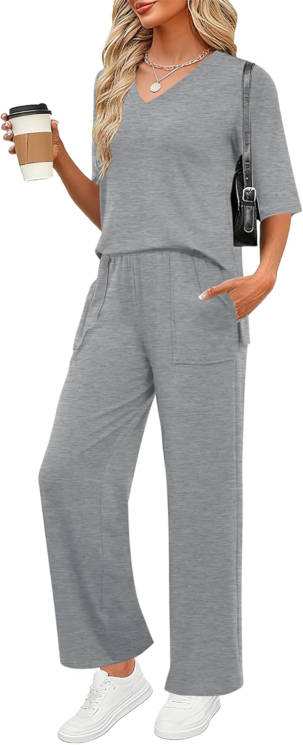 LOMON Women's 2 Piece Lounge Pajama Sets for Comfort and Style