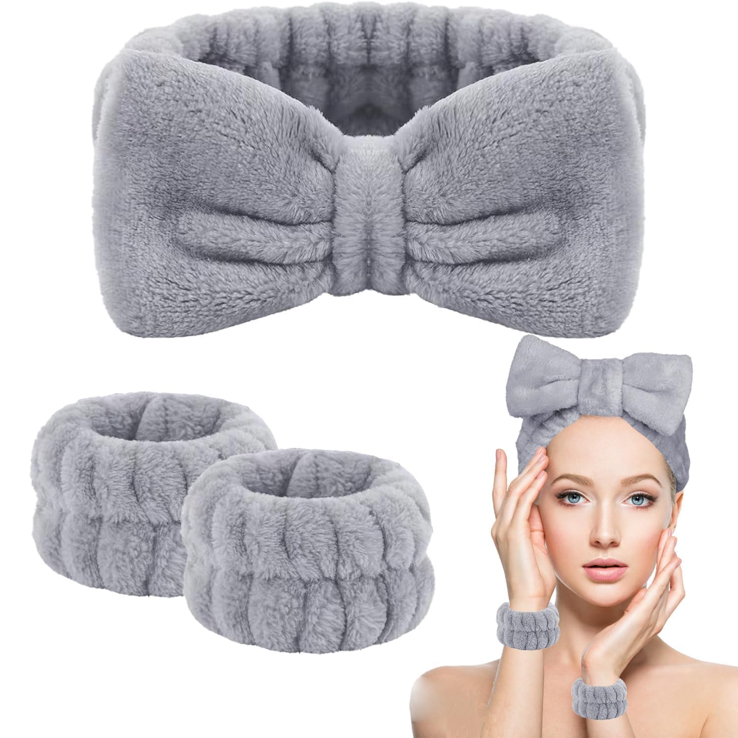 Plush Spa Headband Set for Flawless Skin