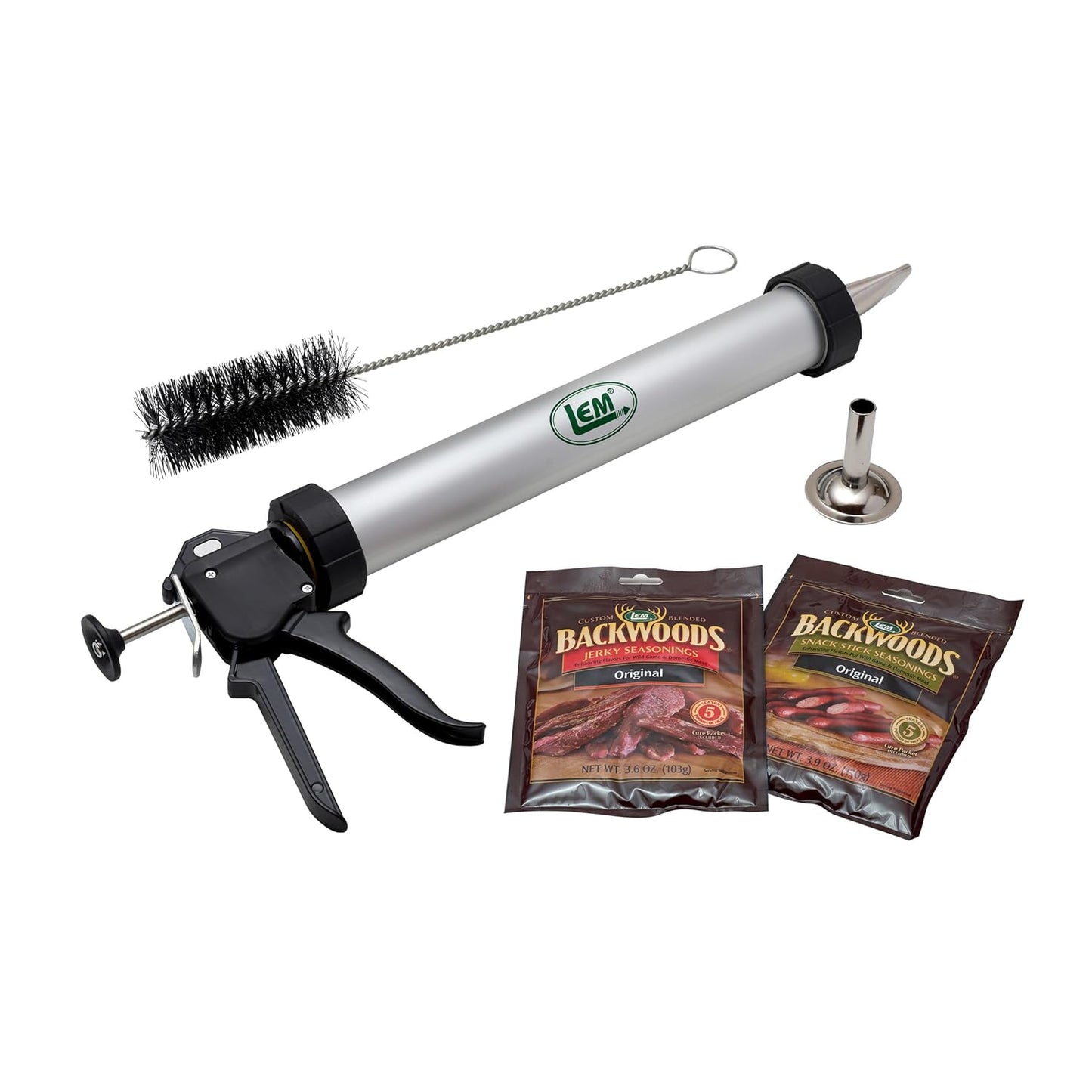 Jerky Cannon with Nozzles and Brush for Perfect Snacks