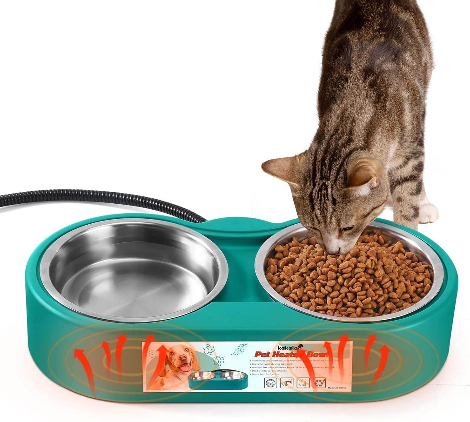 KEKELAN Heated Pet Water Bowl - Winter Warmer!