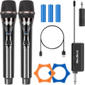 Wireless Microphones Dual Karaoke Microphone System - Stable 150ft