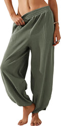 Himosyber Women Cotton Wide Leg Pants - Comfortable Casual Palazzo
