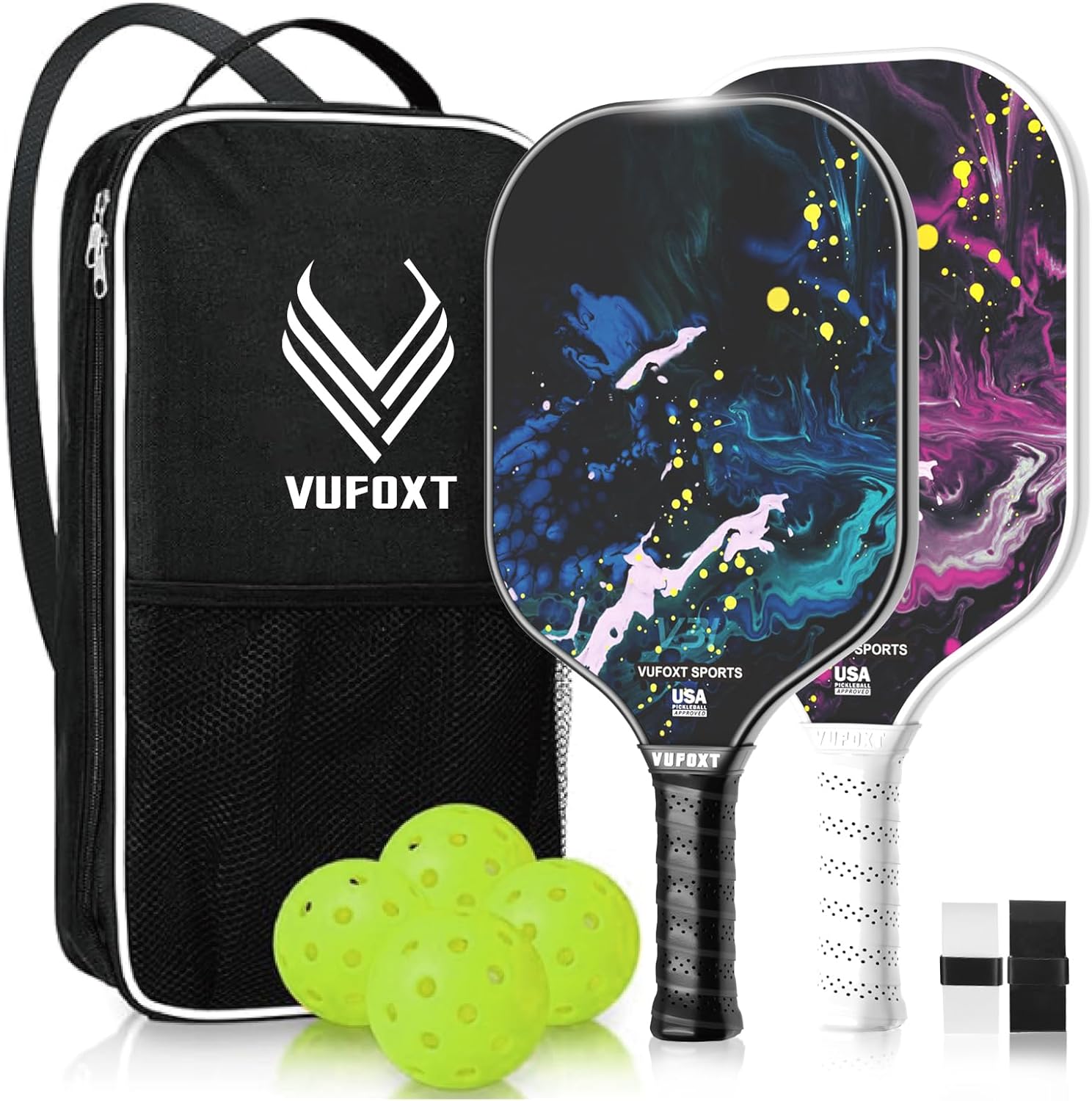 Pickleball Paddles Set of 2/4 - USAPA Approved for Beginners