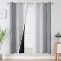 Ombre Blackout Curtains 42Wx72L - Full Room Darkening Panels