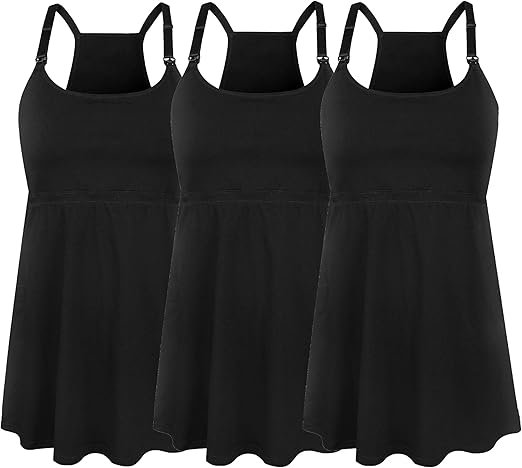 SUIEK Women's Nursing Tank Tops for Comfortable Breastfeeding