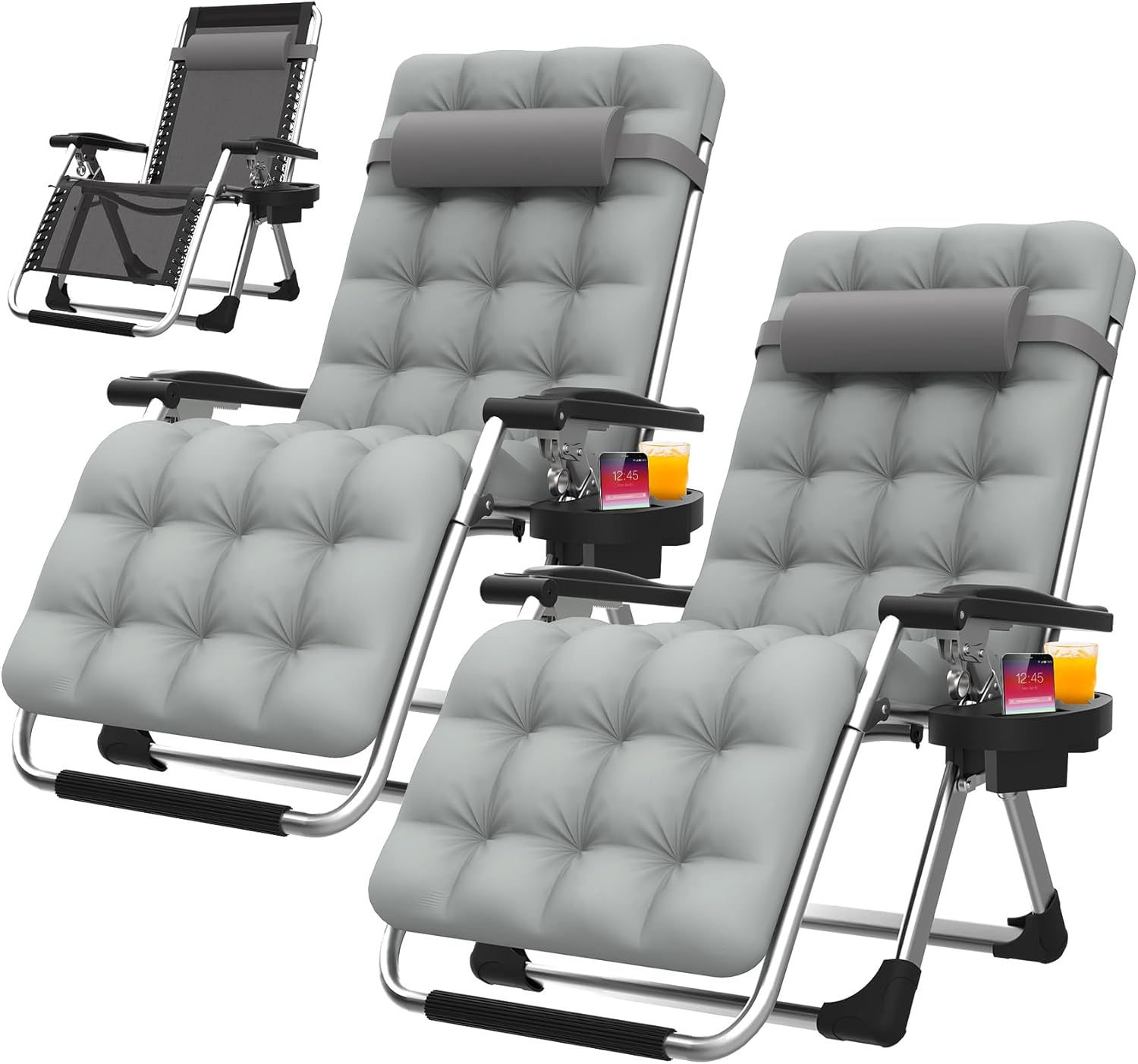Suteck Zero Gravity Chair Set of 2 for Ultimate Relaxation