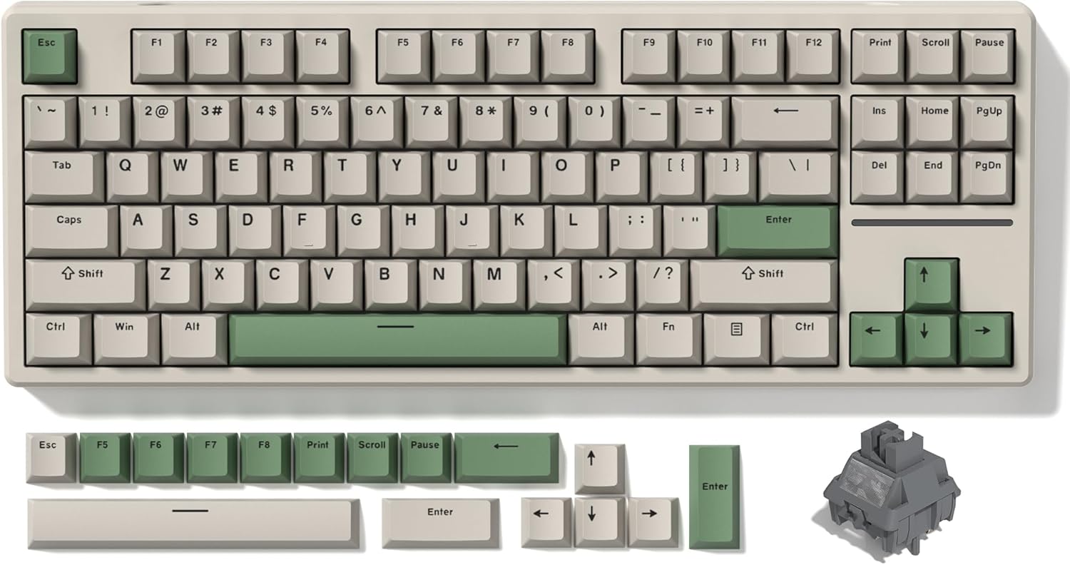 Wireless Mechanical Gaming Keyboard, Hot Swappable, RGB Backlit, POM Linear Switches